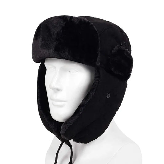 Unisex Winter Earflap Bomber Hat - Warm Ski Cap for Men and Women, Ideal for Outdoor Riding and Snow Activities