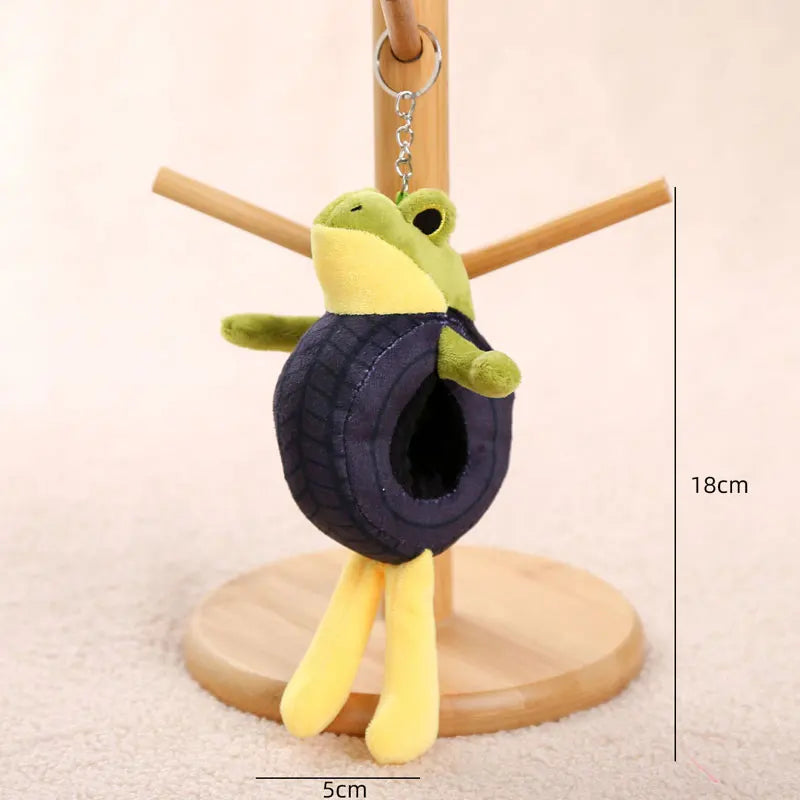 16-18cm Italian Brainrot Plush Keychain – Stuffed Doll Keyring Toy Gift