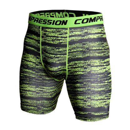 Men’s Compression Shorts – 3D Camouflage Gym Training Tights, Muscle Support Elastic Running & Bodybuilding Sports Shorts