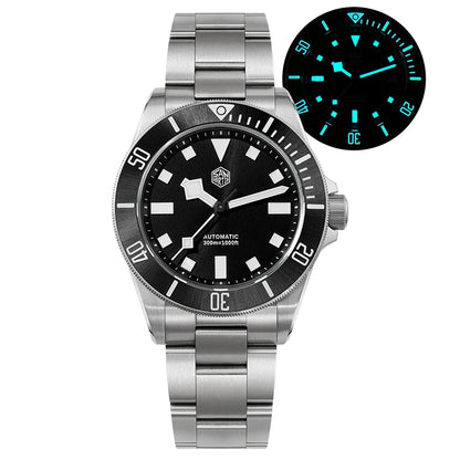 San Martin SN0121T Titanium Diving Watch – NH35 Automatic Movement, Grade 2 Titanium, 120-Click Bezel, 300M Waterproof Wristwatch