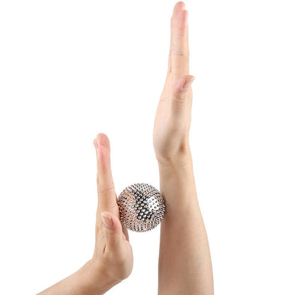 9pcs Hand & Foot Magnetic Therapy Spiky Massage Balls – Acupressure Trigger Point Pain Relief Pocket Massager