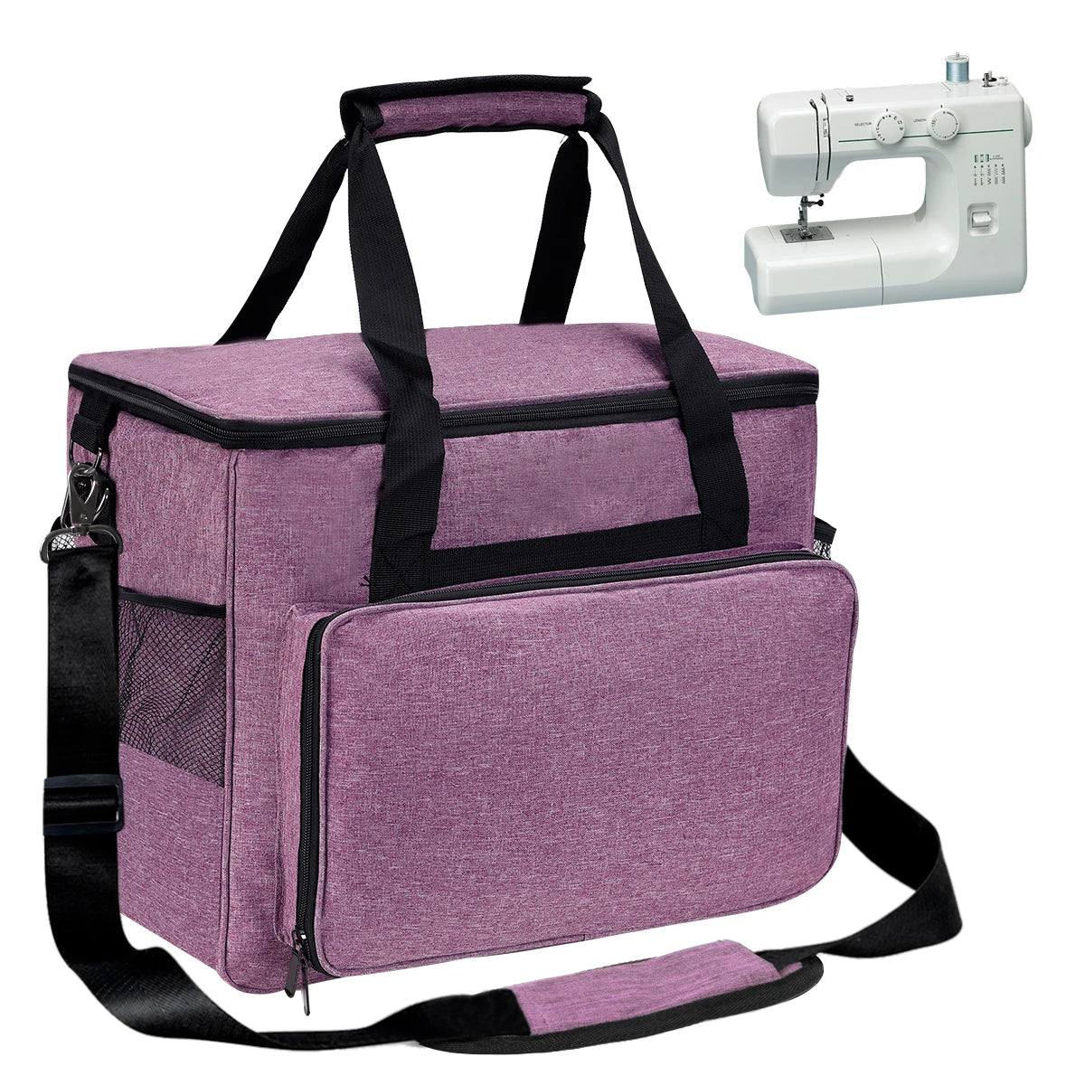 Large Sewing Machine Carrying Case – Multi-Functional Portable Travel Bag with Multiple Pockets for Accessories