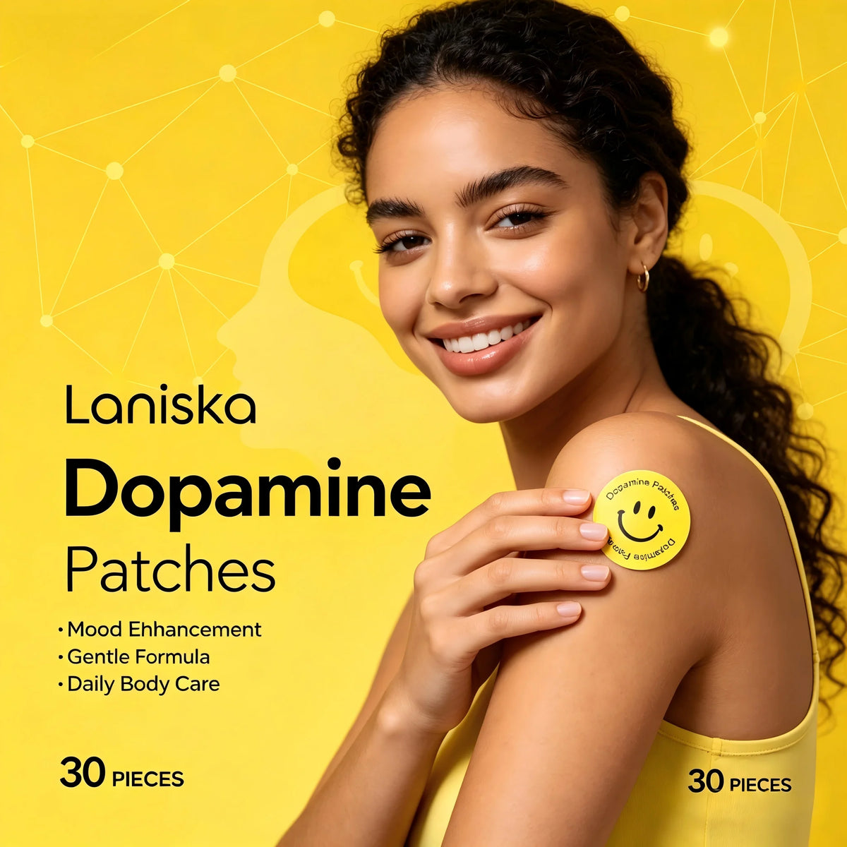 Dopamine Wellness Patches - Daily Comfort Patches for Focus, Stress Relief, Mood Balance & Vitality Support for Work and Study