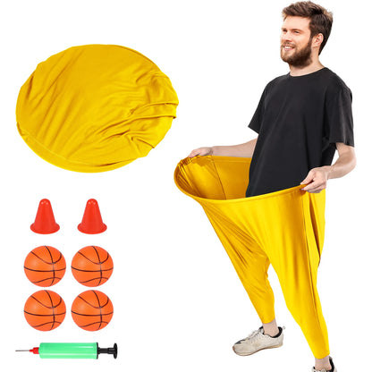 Adult Granny Pants Yard Game Set - Giant Outdoor Family Reunion Tossing Game with Marker Cones & Fun Activities