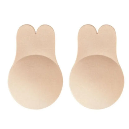 Women’s Push-Up Adhesive Bra – Strapless Silicone Bra, Reusable Breast Lift Tape & Nipple Covers