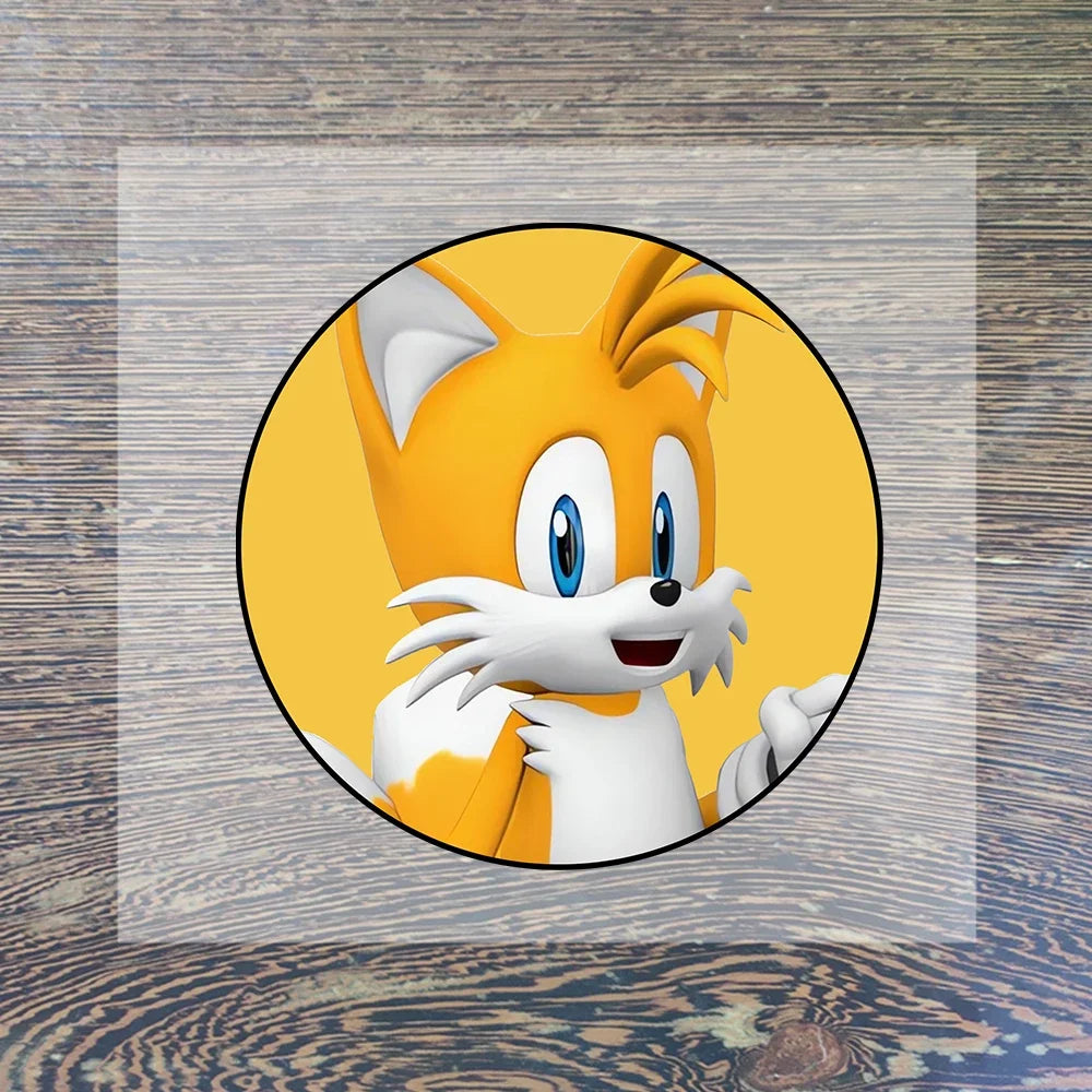 Sonic Cartoon Iron-On Patches – DIY Heat Transfer Anime Stickers for Clothing & Custom T-Shirts