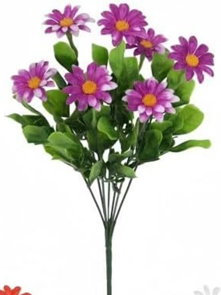 1/5pcs Artificial Silk Daisy Flowers – Wedding Wreath, Home & Table Decor, Fake Plants for Festival, Yard & DIY Crafts