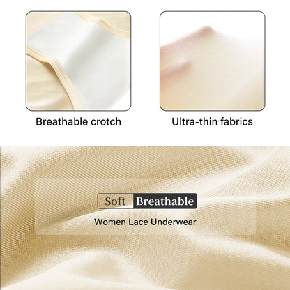 High-Waist Women’s Mesh Panties – Breathable Ice Silk, Cross Tummy Cinching, No-Trace Triangle Underwear for Shaping & Comfort