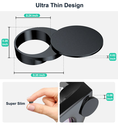 FONKEN Rotating Camera Privacy Cover for Meta Smart Glasses - Physical Lens Cap and Dust Protector for Enhanced Privacy and Security (2–6 Pieces)