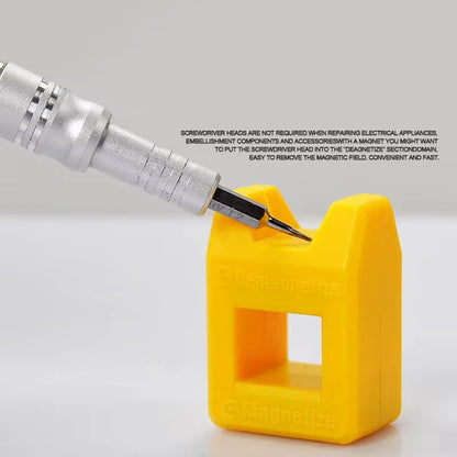 Blue Precision Magnetizer & Demagnetizer — 2-in-1 Quick Tool for Screwdrivers, Magnetize & Demagnetize