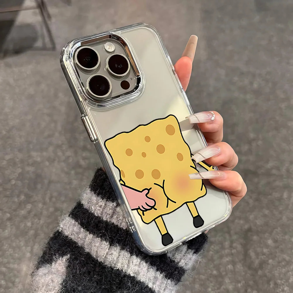 Funny Cartoon Phone Case - Soft Clear Protective Cover for iPhone 17, 16, 15, 14, 13 & More