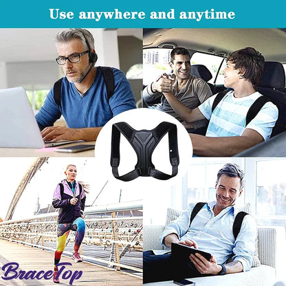 Adjustable Back Shoulder Posture Corrector - Clavicle Spine Support for Reshaping Body, Home, Office, Sport Upper Back Neck Brace