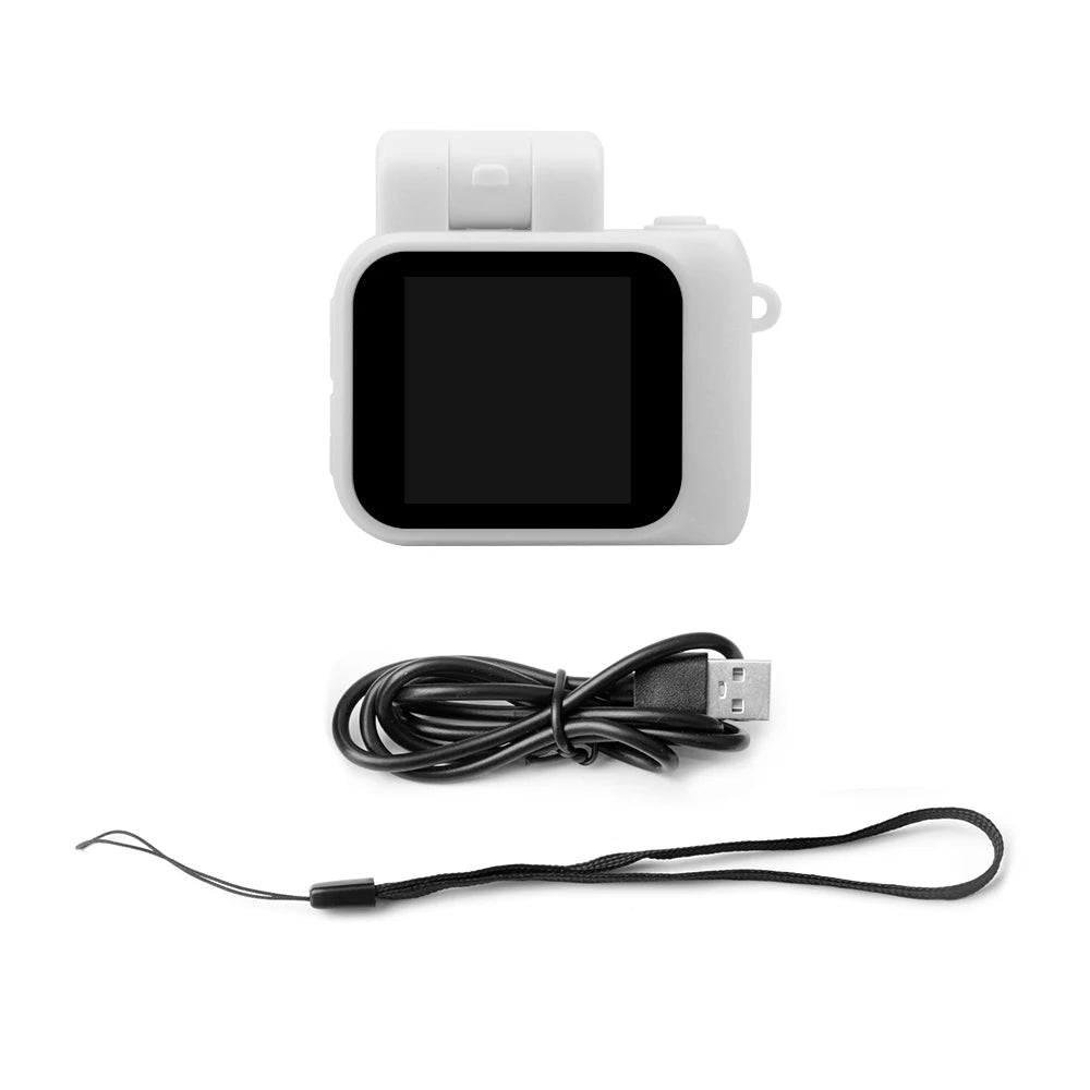 Y4000 Mini HD Camera - 1080P Portable Video Recorder with LCD Screen, Flash Light, Battery Dock & Retro Kids Digital Camera