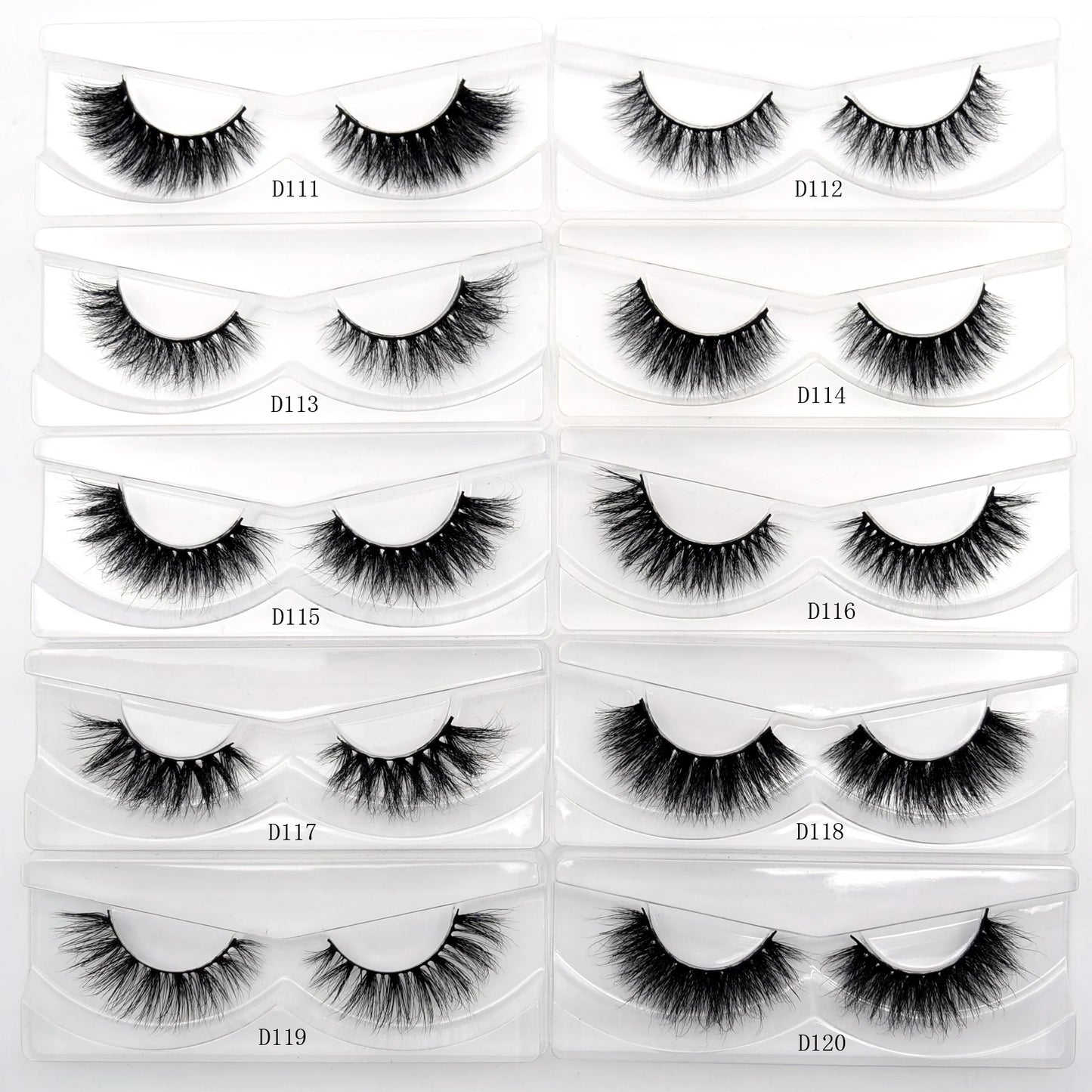 Visofree 3D Mink Eyelashes – 30/40/100 Pairs Handmade Full Strip Lashes with Tray, Cruelty-Free False Lashes for Makeup