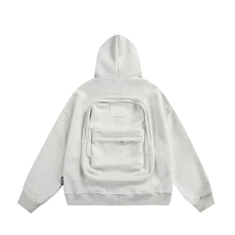 Autumn/Winter Y2K Hoodie – Oversized 3D Backpack Streetwear for Men
