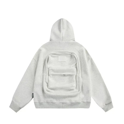Autumn/Winter Y2K Hoodie – Oversized 3D Backpack Streetwear for Men