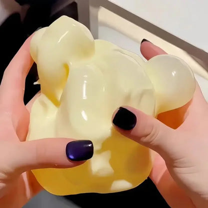 Giant Cheese Squishy Toy - Soft Slow-Rebound Stress Relief Fidget Ball