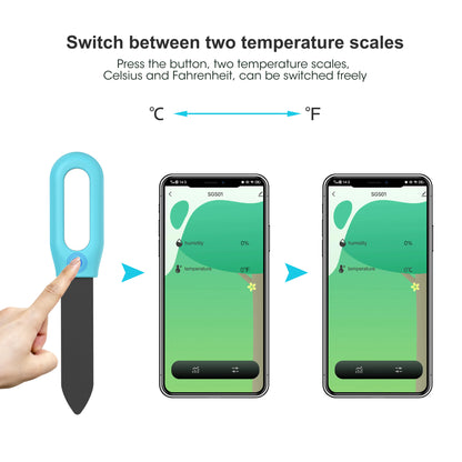 Tuya Smart Zigbee Soil Tester – Temperature & Humidity Meter, Garden Automation Irrigation Sensor