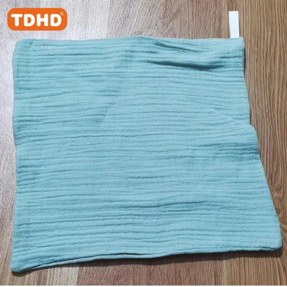 TDHD 5PCS Baby Towels – Soft Cotton Muslin Squares for Newborns, Infant Hand, Bath, Shower, and Face Use