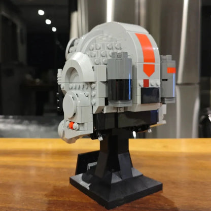 MOC AT-AT Driver Helmet Building Blocks – DIY Creative Assembly Model, Educational Toy & Decoration, Festival & Party Gift