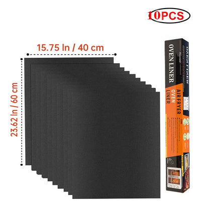 60x40cm Non-Stick BBQ Grill Mat - Heat Resistant Reusable Baking Sheet for Easy Cooking, Grilling & Outdoor Barbecue