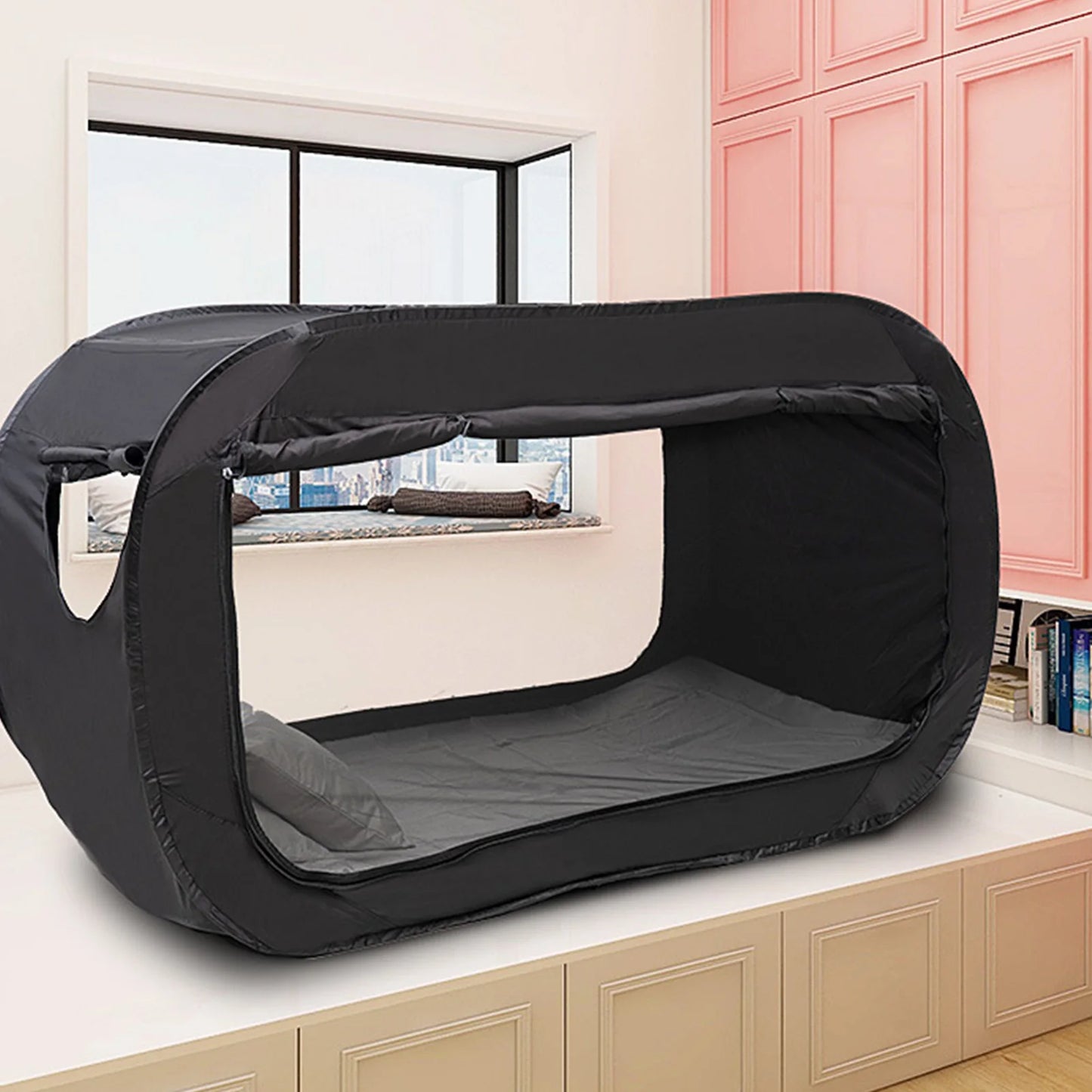 Outdoor Folding Privacy Pop-Up Bed Tent – Fully Enclosed Shaded Camping Tent for Kids & Adults