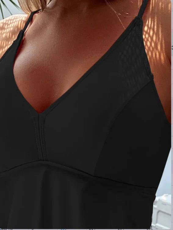 2025 High Waist Bikini Set – Women’s Two-Piece Swimwear, Beachwear & Summer Bathing Suit Tankini