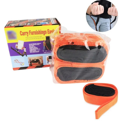 Labor-Saving Furniture Moving Belt Rope Tension | 2-Person Lifting Straps for Safe, Easy Appliance and Mattress Transport