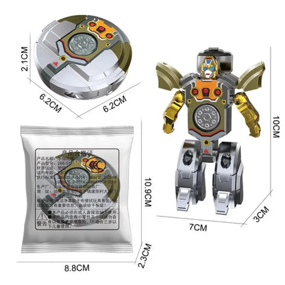 360 Rotating Robot Toy - Ball Deformation Fingertip Gyro Sensory Fidget Toy for Kids & Adults