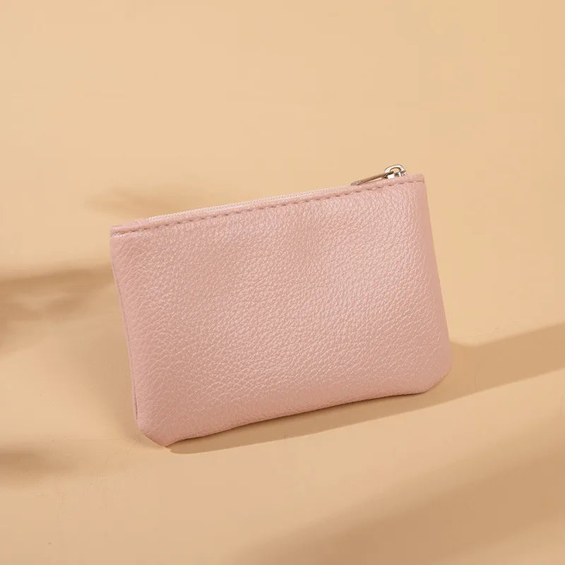 Fashion Women’s Small PU Wallet – High-Quality Zipper Card Purse & Key Storage Bag for Ladies