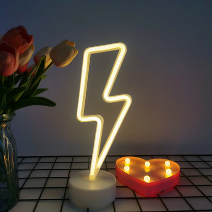 Countertop Decorative Neon Sign – USB or Battery-Powered Night Light for Holiday, Party, Kitchen & Home Decor