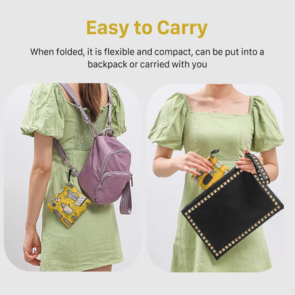Eco-Friendly Foldable Reusable Shopping Bag – Portable Heavy-Duty Tote Shoulder Bag for Grocery, Travel & Daily Storage Fashion Handbag