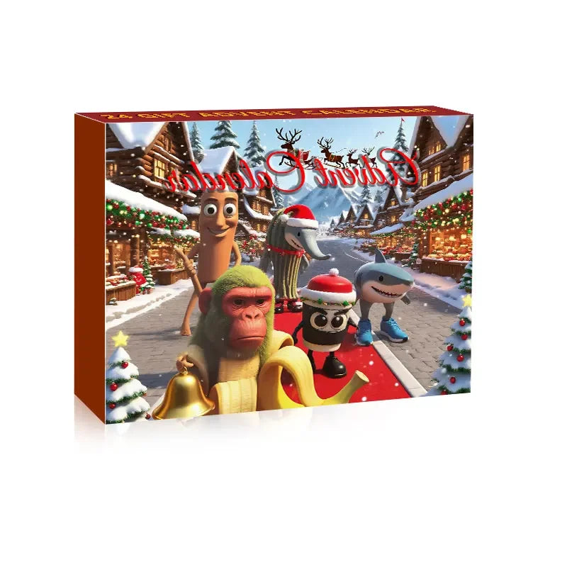 Italian Brainrot Christmas Advent Calendar – Exclusive 24-Piece TungTung Sahur Figure Countdown Gift