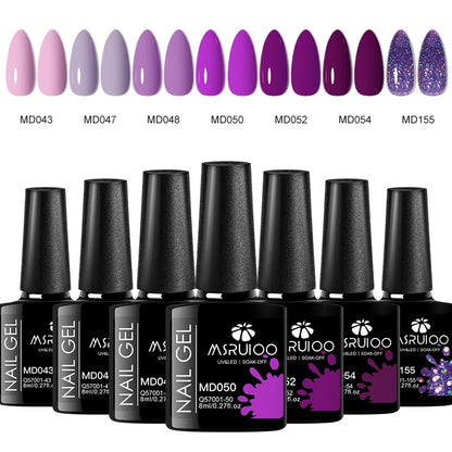 7pc Nail Gel Polish Set – DIY Nail Art Design, Soak Off UV Gel, Long-Lasting Manicure & Painting Gel Vernis Kits for Decoration