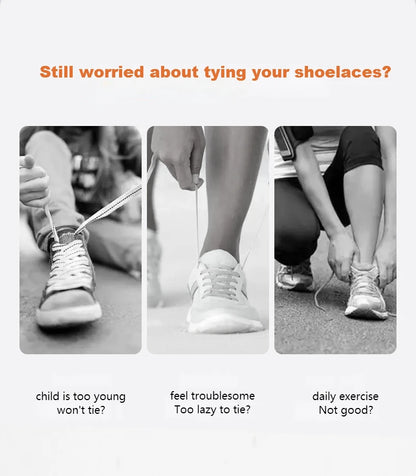 No-Tie 8MM Flat Elastic Shoelaces – Quick Sneakers Laces for Kids & Adults, Shoe Accessories