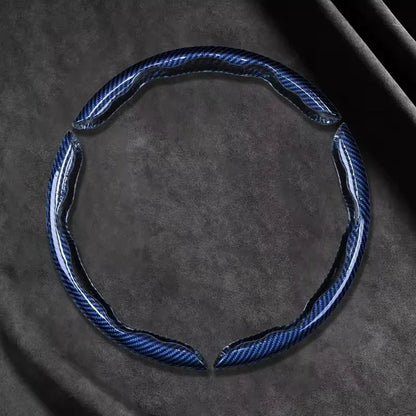 Carbon Fiber Silicone Steering Wheel Cover - Non-Slip Microfiber Leather Universal Car Wheel Protector 2/3PCS