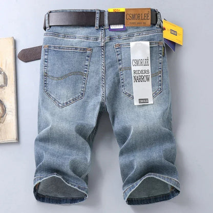 Men's Bermuda Denim Shorts - 2025 Summer Stretch Cotton Knee Length Jorts