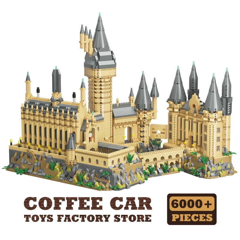 Creative Magic School Diamond Bricks Set — Medieval Castle MOC Building Blocks DIY Toy for Kids & Adults, Perfect Christmas Gift