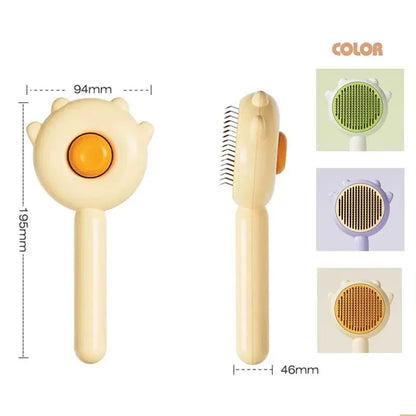 Pet Comb One-Key Hair Removal Cleaning Brush - Magic Massage Grooming Needle Scratcher for Cat Dog Care Supplies