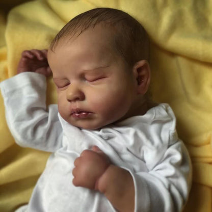 MRB 50cm Realistic Bebe Reborn Doll – Handmade Silicone Vinyl LouLou Toy for Girls Christmas Gift