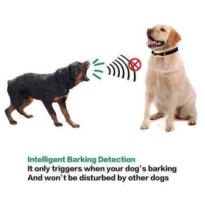 Waterproof Rechargeable Anti-Bark Control Collar: Dog Training Accessories for Effective Barking Control