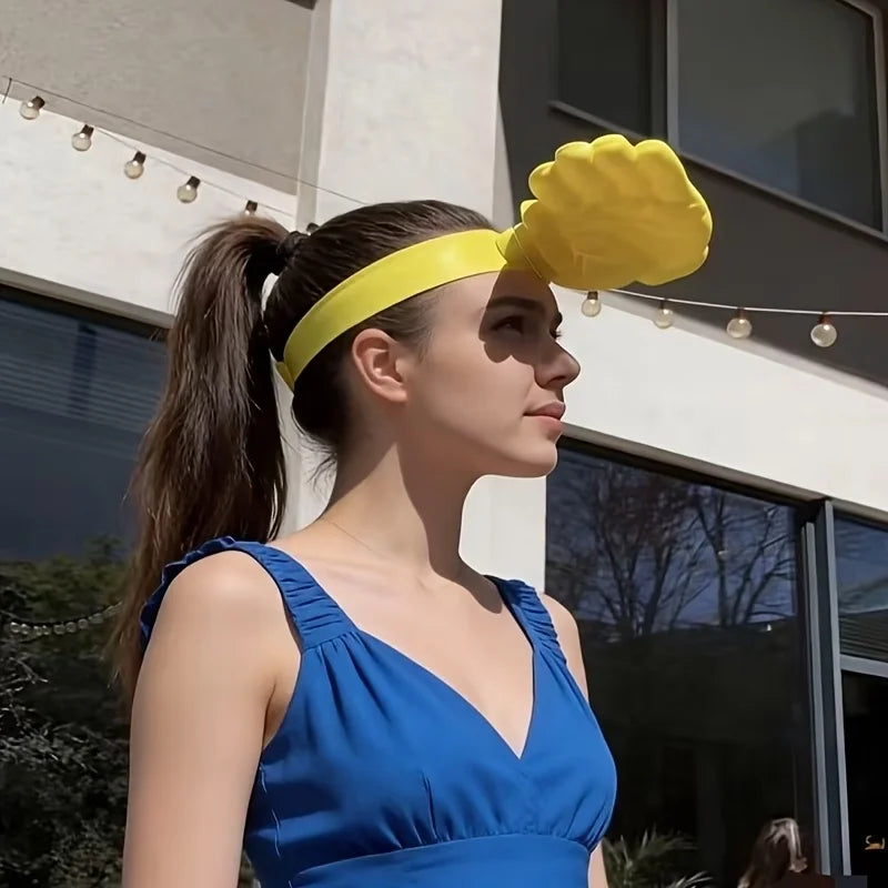 Palm-Shaped Sun Hat - Funny Unisex Creative Beach and Summer Hairband Hat
