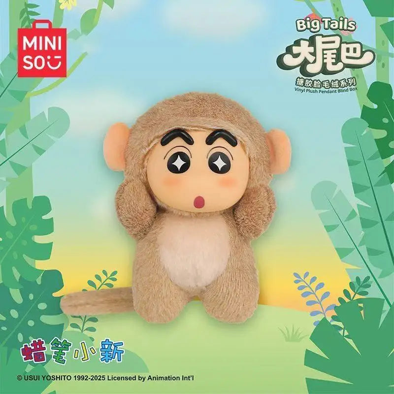 Crayon Shin-chan Big Tail Series Blind Box — Mini Doll Pendant, Trendy Handmade Collectible Gift for Boys & Girls