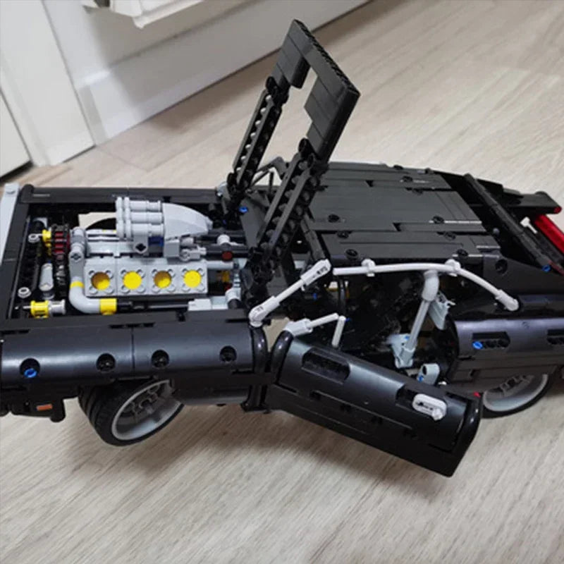 2024 New High Difficulty Racing Car Building Blocks – 1077PCS Model, Assemble Bricks for Kids Birthday & Christmas Gifts