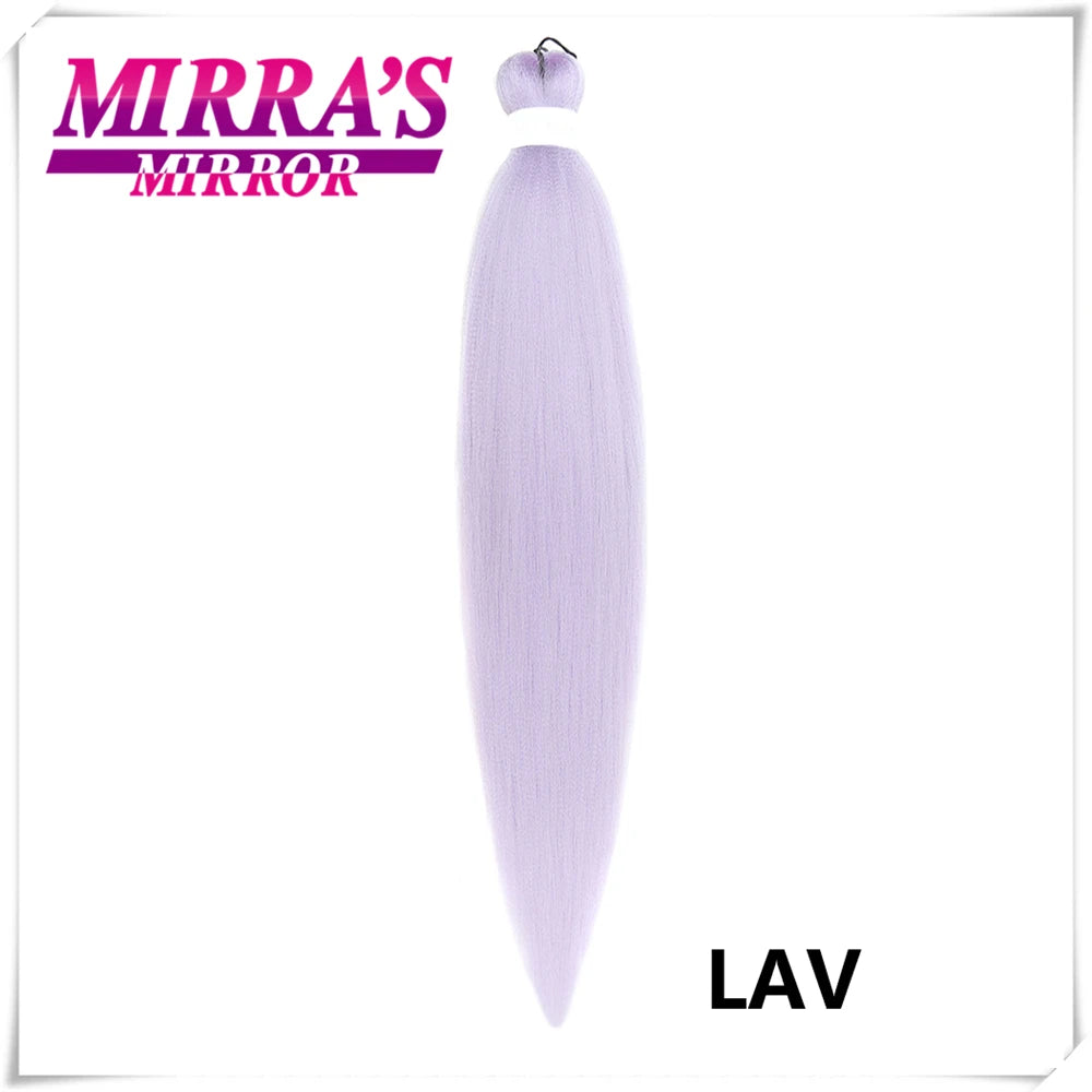Purple Pre-Stretched Yaki Hair Extensions – Soft Synthetic Jumbo Braids for DIY Ponytail in Pink, Grey, Orange, Red & Blue