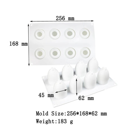 3D Lemon Shape Silicone Cake Mold — French Dessert Baking Tools for Brownies, Mousse & Pastry Decoration