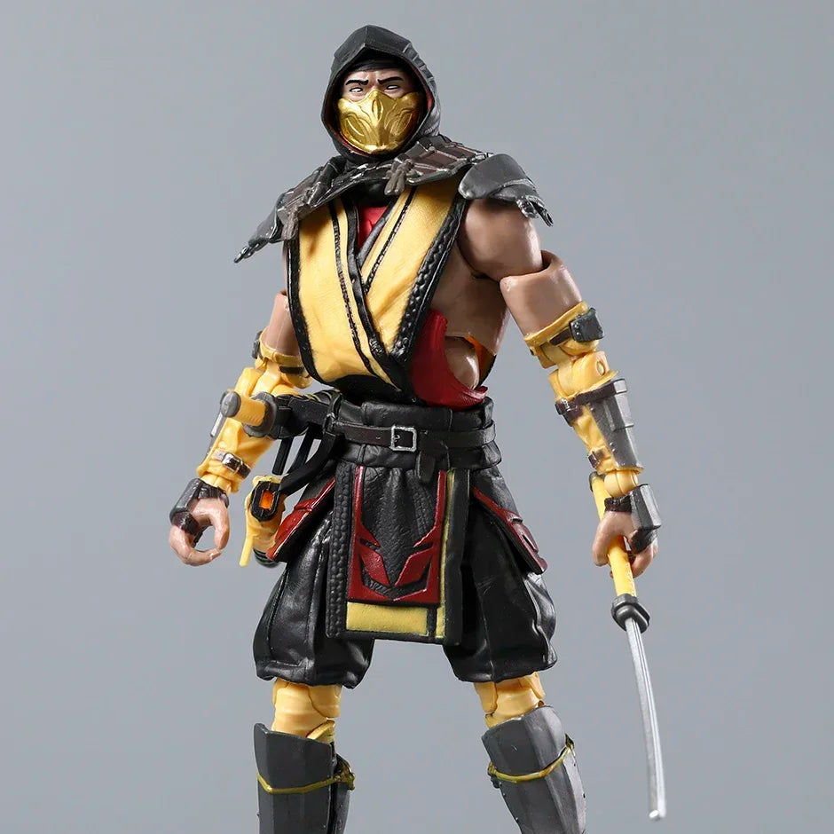 Scorpion & Sub-Zero Mortal Kombat 7" Action Figures – Exclusive Series 1 Movie Collectible Toy Dolls
