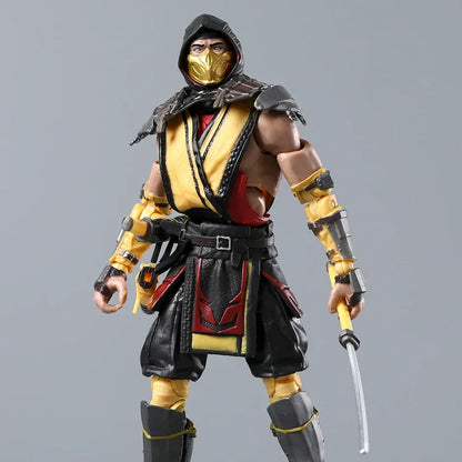 Scorpion & Sub-Zero Mortal Kombat 7" Action Figures – Exclusive Series 1 Movie Collectible Toy Dolls