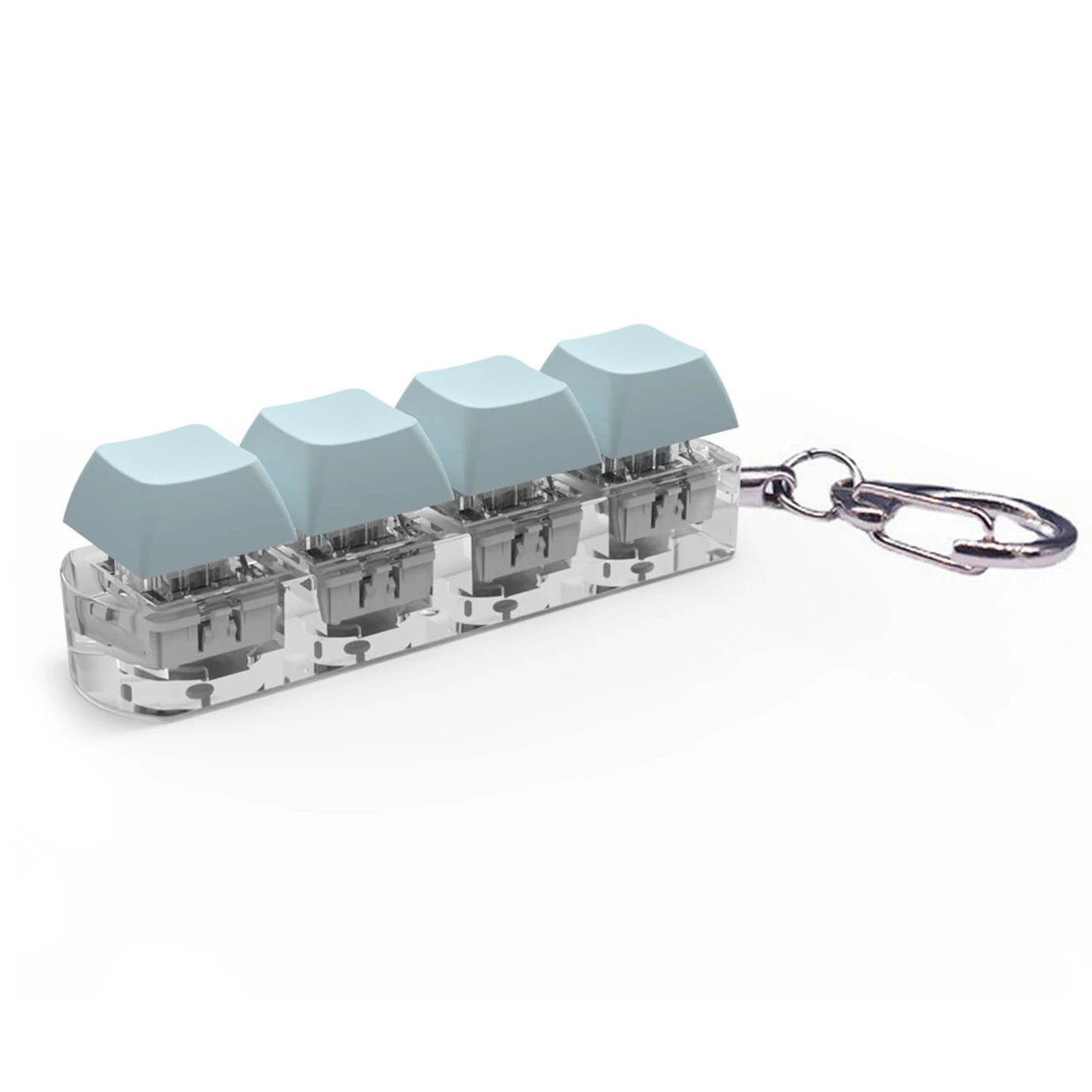 DIY Keyboard Key Toy - Stress Relief Fidget Button Keychain & Fidget Keycap Toy