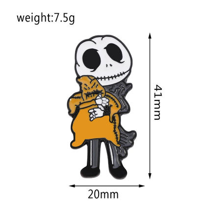 Nightmare Before Christmas Enamel Pin - Metal Lapel Badge for Backpacks, Jeans & Clothing Accessories